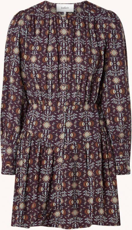 BA&SH Tracy mini jurk met grafische print