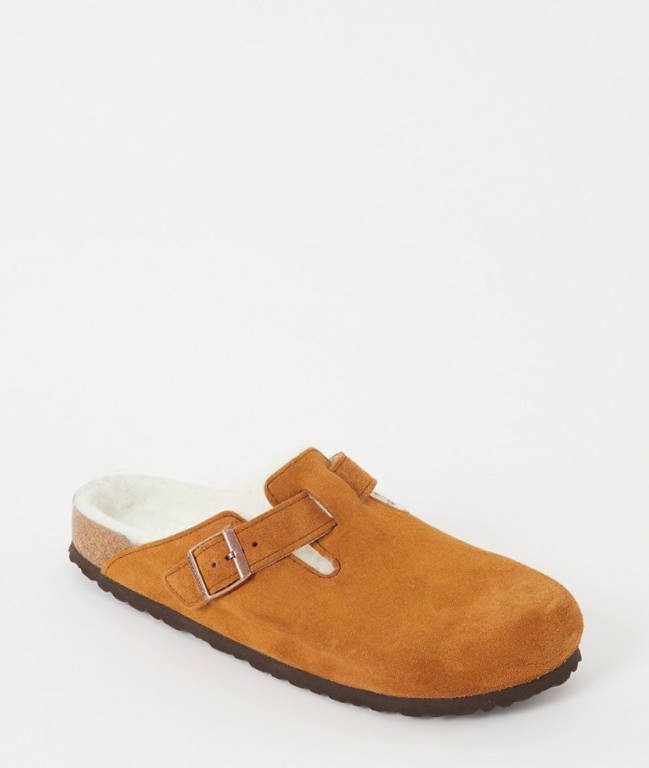 Birkenstock Boston VL Shearling Miinto 4B284C62793EC1F79F6B , Bruin, Unisex