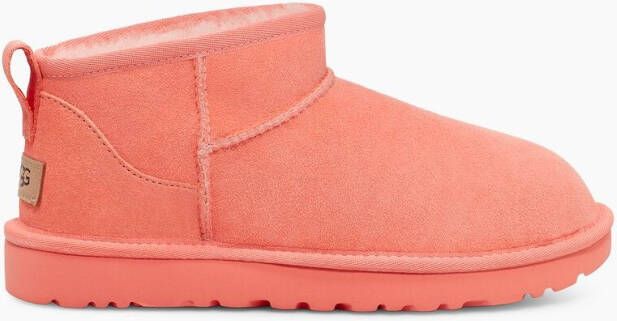 Ugg Classic Ultra Mini laarzen voor Dames in Starfish Pink,, Leder