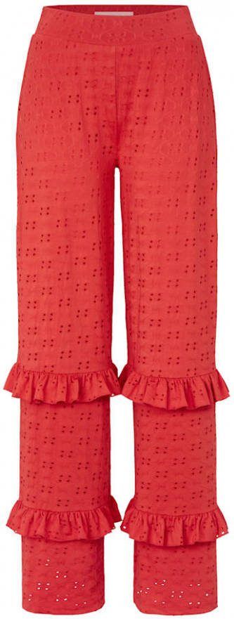 SIENNA Broek met ruches Oranje