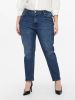 ONLY CARMAKOMA cropped high waist mom jeans CARENEDA dark denim online kopen