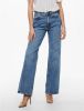 ONLY high waist wide leg jeans ONLJUICY medium blue denim online kopen