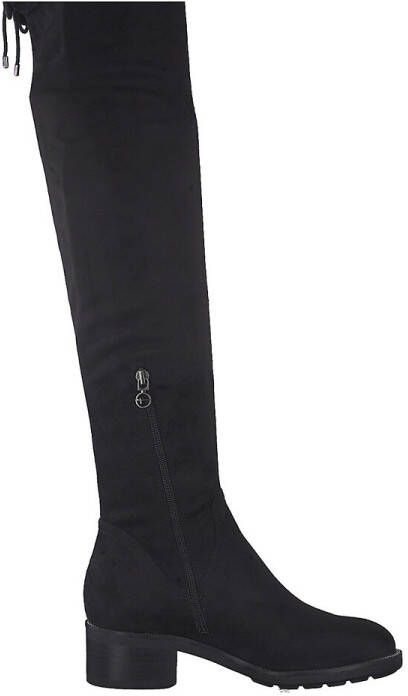 Tamaris Overknee laarzen Quinn met vetersluiting aan de schachtrand