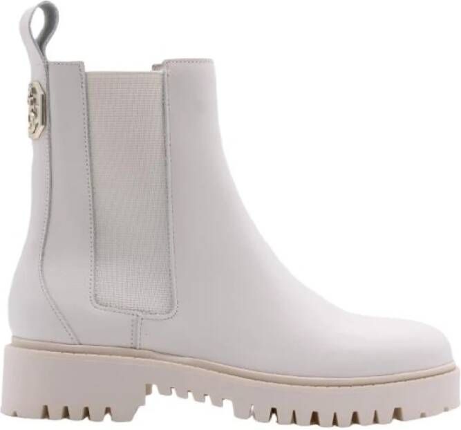 Guess ivory casual closed booties , Beige, Dames