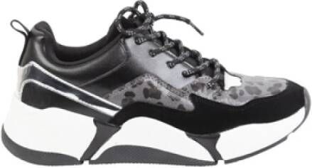 Bullboxer Animal/Pantry Print Sneaker , Zwart, Dames