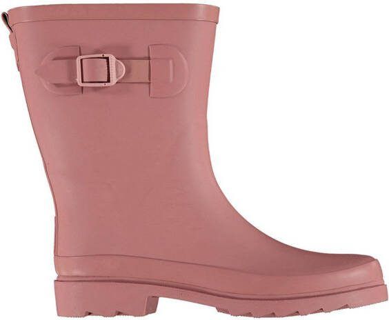 XQBoots Dames Regenlaars Riem Rubber Roze Laarzen 40