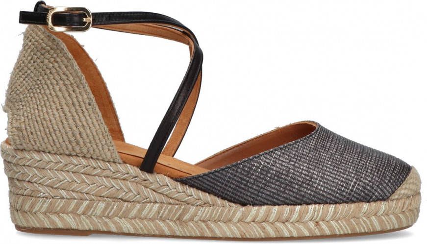 Unisa Zwarte Espadrilles Caude