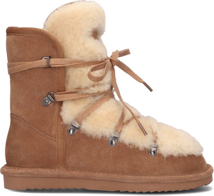 Warmbat Enkellaarsjes Moonbi Women Suede Bruin