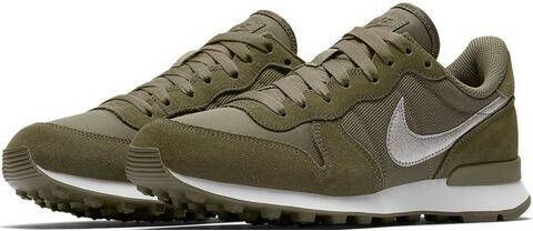 Nike Internationalist Glitter sneakers olijfgroen/wit