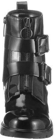 tamaris Booties lage hakken antracite pat , Zwart, Dames