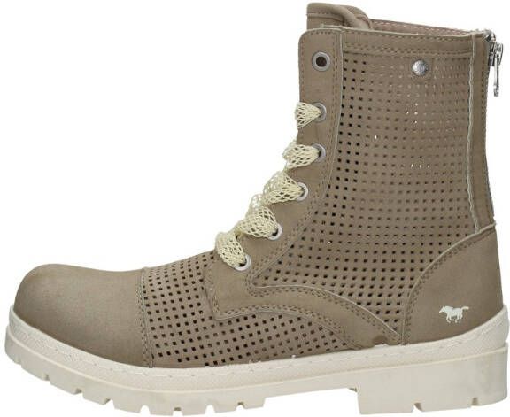 Mustang Shoes Hoge veterschoenen met luchtige perforatie