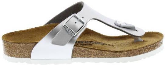Birkenstock Gizeh electric metallic silver narrow