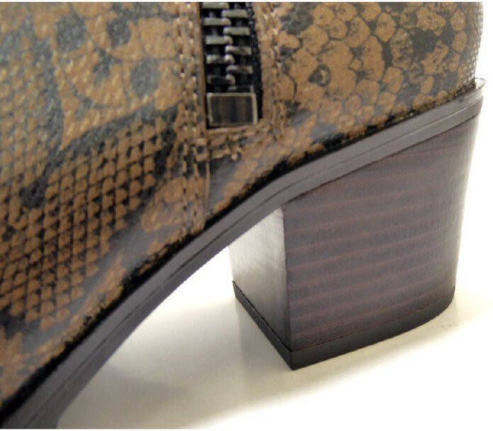 Caprice Jeanie leren enkellaarzen slangenprint