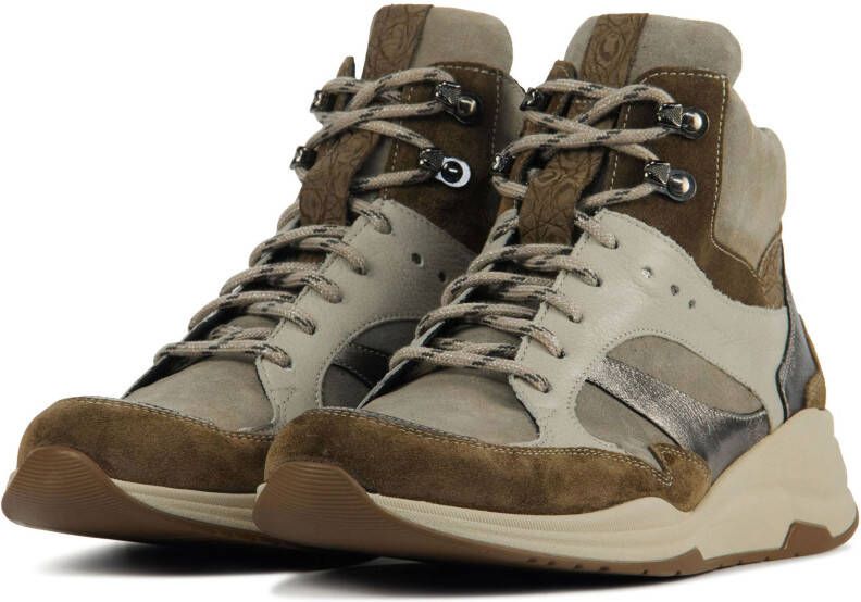 Durea Dames leren dames sneakers 9755 685