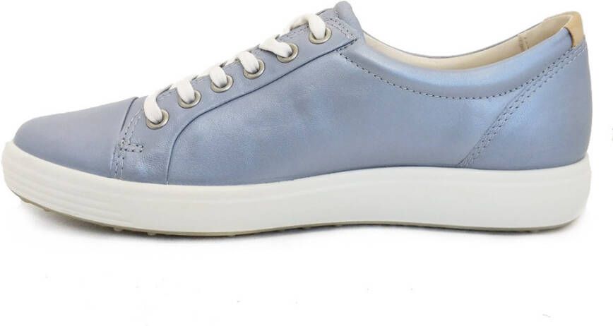 Ecco Zilveren Veterschoenen Soft 7
