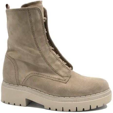 Gabor Comfort veterboots beige Leer