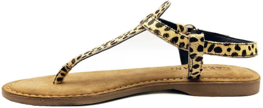 Lazamani Sandalen Ladies Sandals Hair Lichtbruin