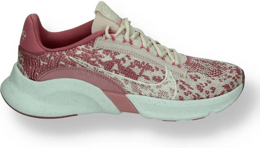 Nike Hardloopschoenen SuperRep GO 3 Flyknit Next Nature Zwart/Zilver/Wit Vrouw