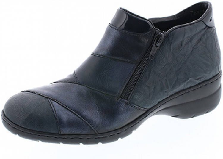 Rieker Enkellaars Dames Blauw/Zwart