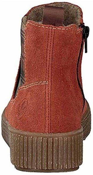 Rieker Chelsea boot met geruite elastische inzet Rood