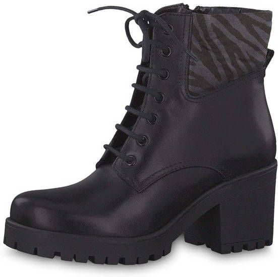 Tamaris Sada Veterboot Dames Zwart