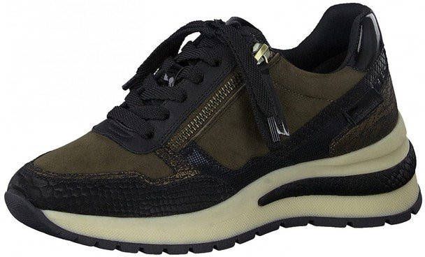 Tamaris Sneaker Dames Zwart/Kahki