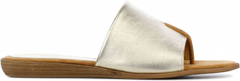 Unisa Dames leren dames slippers acho met