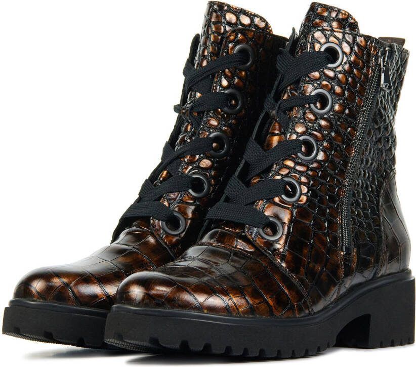 Waldlä, ufer Dames leren dames enkellaarsjes 716802 croco
