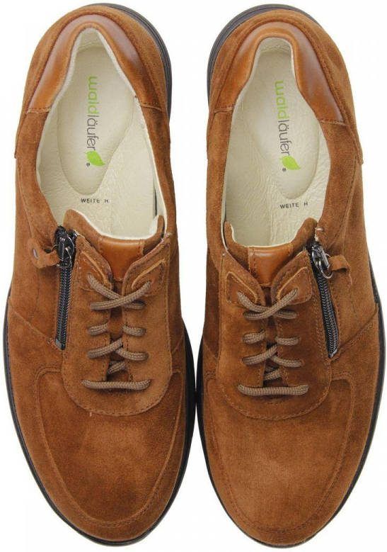 Waldlä, ufer sneakers met rits en verwisselbaar voetbed wijdte H