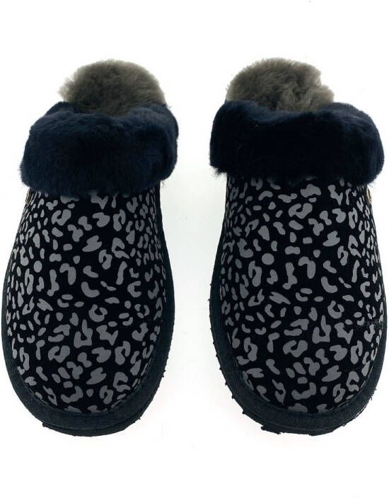 Warmbat Pantoffels Collie CLL322199 Zwart