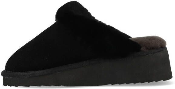 Warmbat Pantoffels Alice Women Suede Zwart