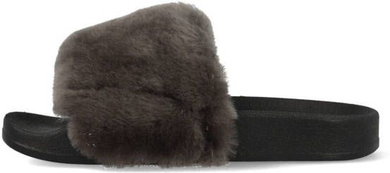 warmbat Pantoffels Barlee BLE347085 Zwart/Donker Grijs