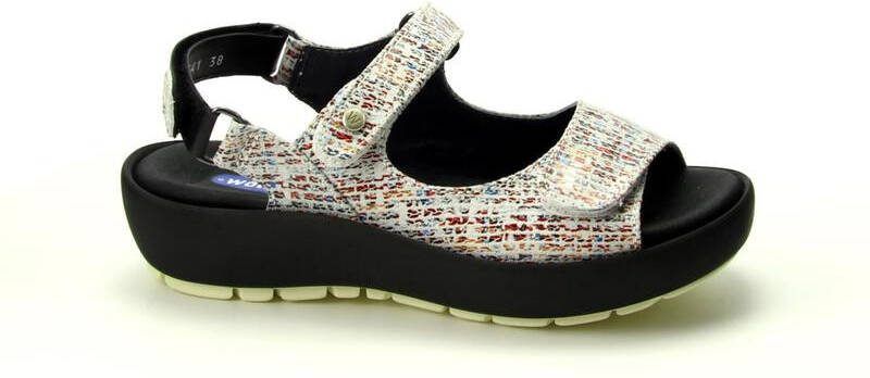 Wolky 0332541 910 RIO Espiga Suede White Mix.
