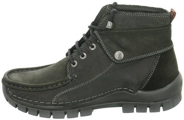Enkellaarzen Wolky 04725 Jump winter 50000 zwart geolied nubuck