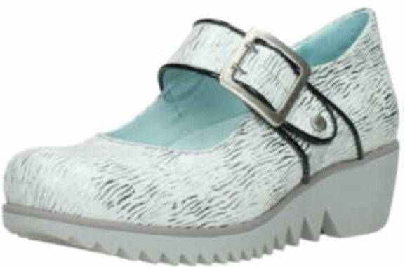 Ballerina's Wolky 03811 Silky 70110 wit/zwart canal leer