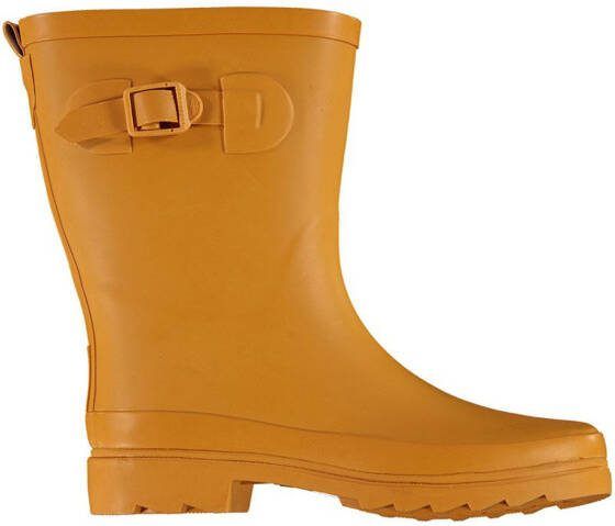 XQBoots Dames Regenlaars Riem Rubber Oker Laarzen 37