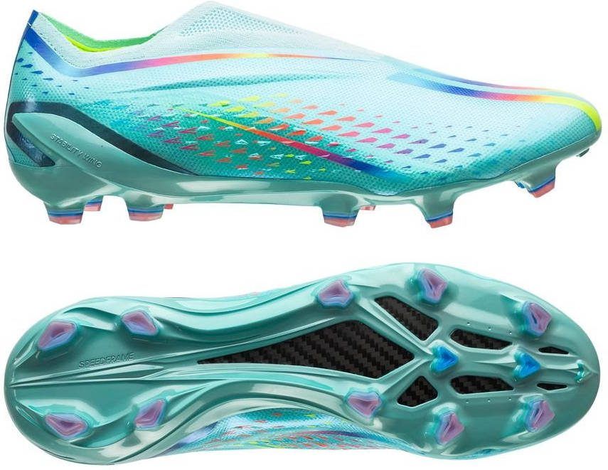 adidas X Speedportal+ Gras Voetbalschoenen(FG)Blauw Rood Geel