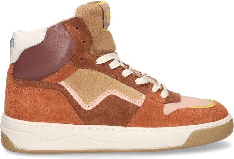 Floris van bommel Iggi Katja Schuurman for Floris 23 01 Cognac Suede G Wijdte Sneakers hoge sneakers