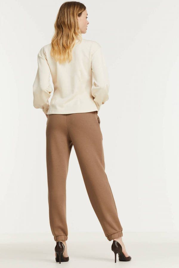 Scotch and Soda Truien Voluminous sleeve sweat Wit