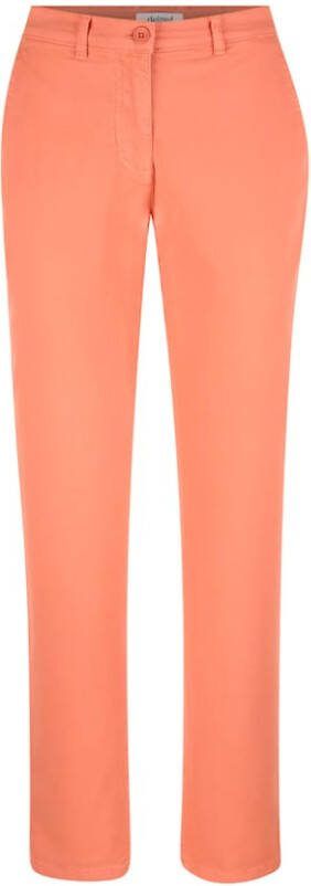 Delmod pure Chinobroek van stretchkatoen Zalm