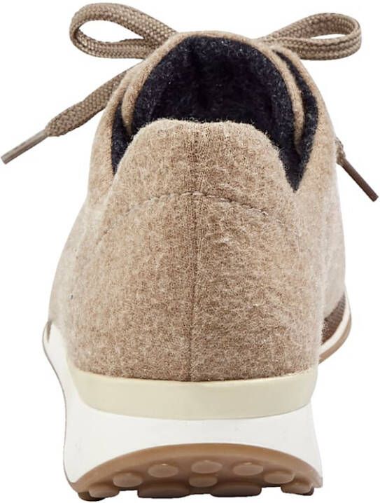 Waldläufer Veterschoen van merinoswol Beige